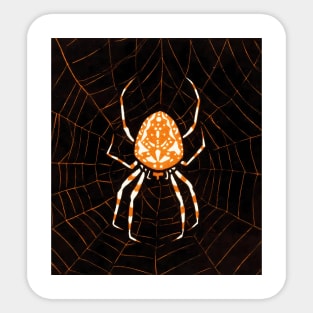 Spider in a web (1918) by Julie de Graag (1877-1924) Sticker